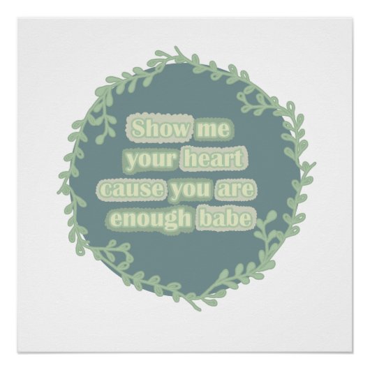 Je bent genoeg! perfect poster (Voorkant)