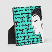 Je bent genoeg plaque met Ezel Fotoplaat (Voorkant)