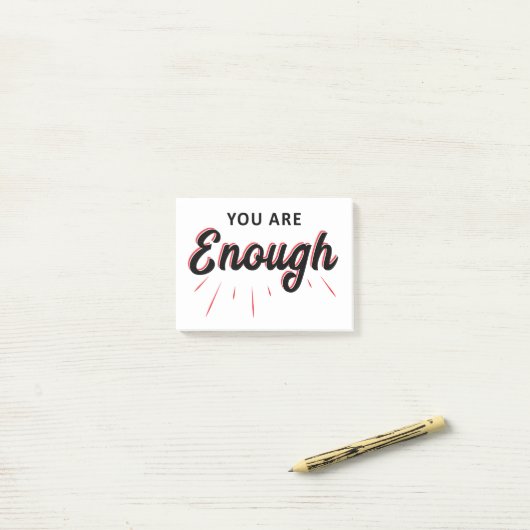 je bent genoeg post-it® notes (Op bureau)