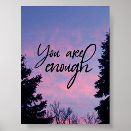 Je bent genoeg poster