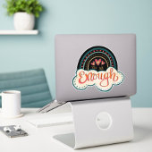 Je bent Genoeg Rainbow Inspirerend Trendy Sticker