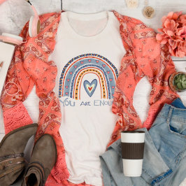 Je bent Genoeg Rainbow Leuk Inspirivity T-shirt