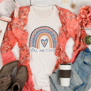 Je bent Genoeg Rainbow Leuk Inspirivity T-shirt
