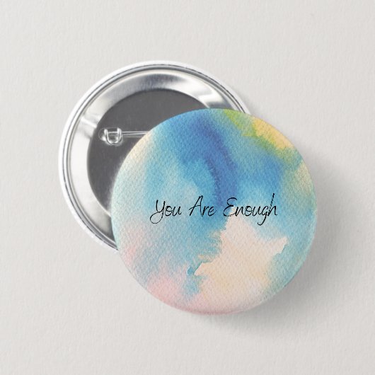 je bent genoeg ronde button 5,7 cm (Voorkant /achterkant)