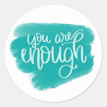Je bent genoeg ronde Sticker