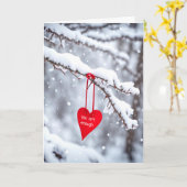 Je bent genoeg rood hart kaart (Gele Bloem)