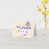 Je bent genoeg - Schattige cloud-Wenskaart Kaart (Gele Bloem)