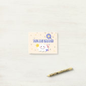 Je bent genoeg - Schattigee pastel Motivatie Stick Post-it® Notes (Op bureau)