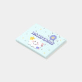 Je bent genoeg - Schattigee pastel Motivatie Stick Post-it® Notes (Schuin)