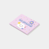 Je bent genoeg - Schattigee pastel Motivatie Stick Post-it® Notes (Schuin)