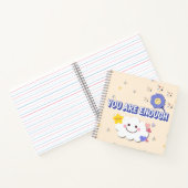 Je bent genoeg spiraal Notitieboek – Schattige clo (Binnen)