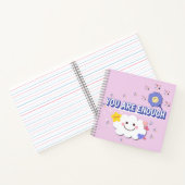 Je bent genoeg spiraal Notitieboek – Schattige clo (Binnen)