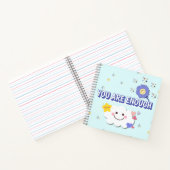 Je bent genoeg spiraal Notitieboek – Schattige clo (Binnen)