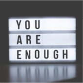 Je bent genoeg sticker (Voorkant)