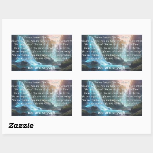 Je bent genoeg - stickers (Vel)