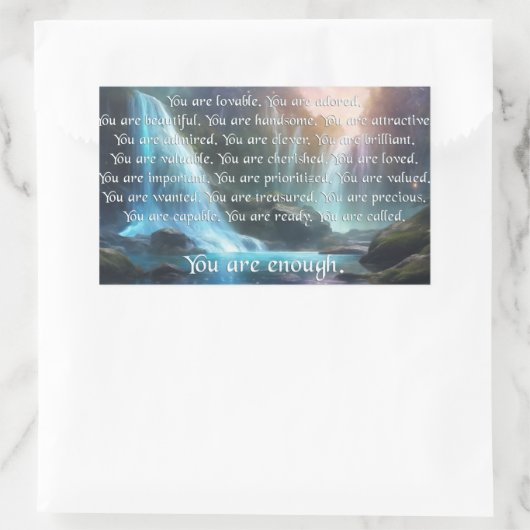 Je bent genoeg - stickers (Tas)