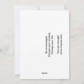 Je bent genoeg - stickers feestdagenkaart (Achterkant)