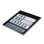 Je bent genoeg tegeltje (Zijkant)