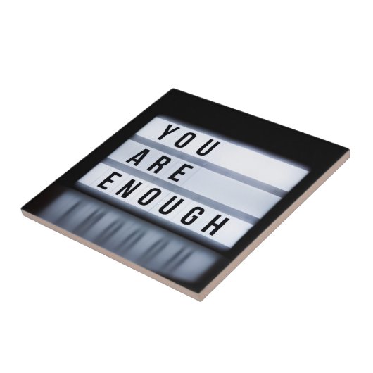 Je bent genoeg tegeltje (Zijkant)