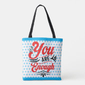 Je bent genoeg tote bag (Achterkant)