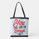 Je bent genoeg tote bag (Achterkant)