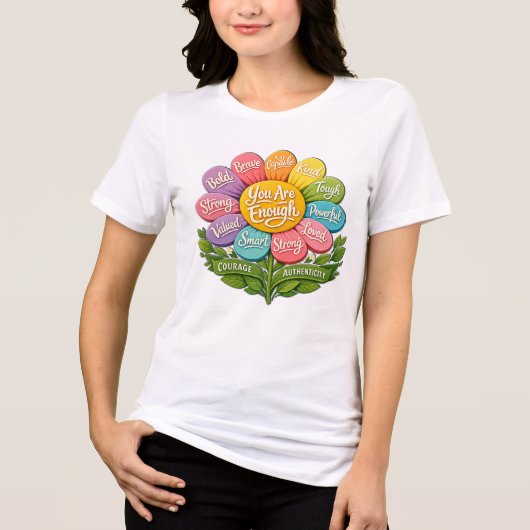 Je Bent Genoeg Tri-Blend Shirt (Voorkant)