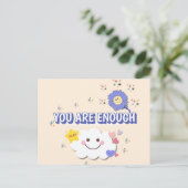 Je bent genoeg - vrolijk Wenskaart Briefkaart (Staand voorkant)