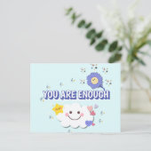 Je bent genoeg - vrolijk Wenskaart Briefkaart (Staand voorkant)