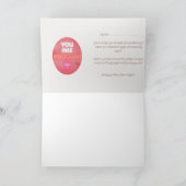 Je bent genoeg! Wenskaart Bedankkaart (Binnen)