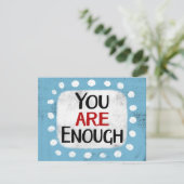 Je bent genoeg Wenskaart Kaart (Staand voorkant)