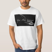 Je bent genoeg witte handen t-shirt (Voorkant)