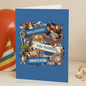 Je bent geslaagd! Funny Animal Sports Fans Sjaal C Kaart