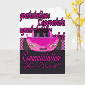 Je bent geslaagd voor een rijexamen kaart (Gele Bloem)