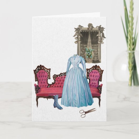 Je bent gesneden uit de mooiste doek  jurk feestdagen kaart (Voorkant)