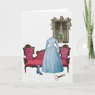 Je bent gesneden uit de mooiste doek  jurk feestdagen kaart