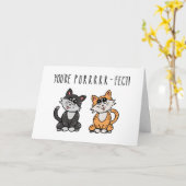 Je bent Gesponnen. Cute, Funny Card (horizontaal) Kaart (Gele Bloem)