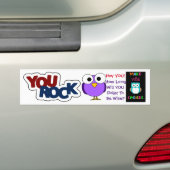Je bent gesteente, vertraging 2b, wise Choices - g Bumpersticker (Op auto)
