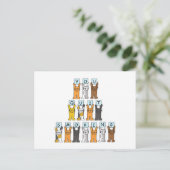 Je bent gestopt met roken Cartoon katten Briefkaart (Staand voorkant)