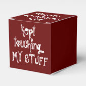 Je bent gewaarschuwd Box Bedankdoosjes (Voorkant Zijde)