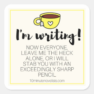 Je bent gewaarschuwd stickers! vierkante sticker