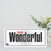 Je bent geweldig (Staand voorkant)