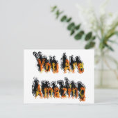 Je bent geweldig Abstract Briefkaart (Staand voorkant)