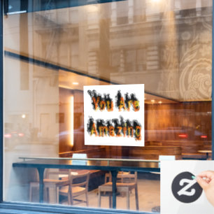 Je bent geweldig Abstract Raamsticker