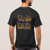 Je bent geweldig Abstract T-shirt (Achterkant)