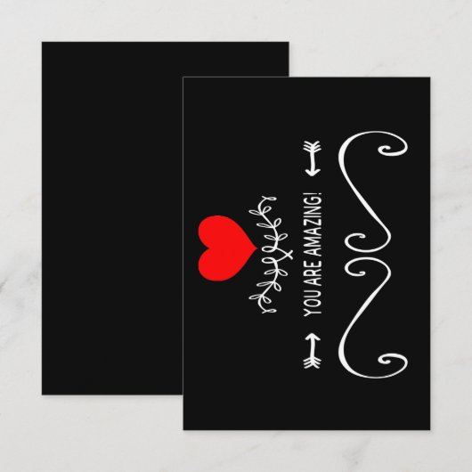 Je bent geweldig! bedankkaart (Voorkant / Achterkant)