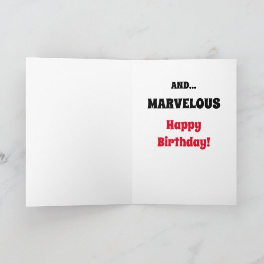 Je bent geweldig: Birthday Kaart (Binnen)