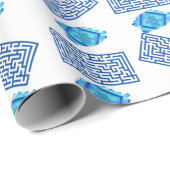 Je bent geweldig blauw cadeaupapier (Rol Hoek)