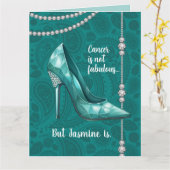 Je bent geweldig Blauwgroen eierstokkanker onderst Kaart (Gele Bloem)