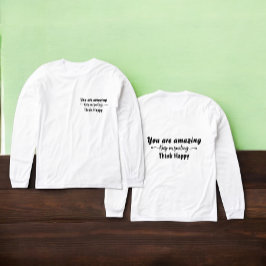 Je bent Geweldig Blijf Glimlachen Denk Positief Tri-Blend Shirt