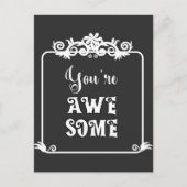 Je bent geweldig Bord Ansichtkaart Briefkaart (Voorkant)